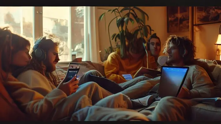 aplicativo de vídeo e música