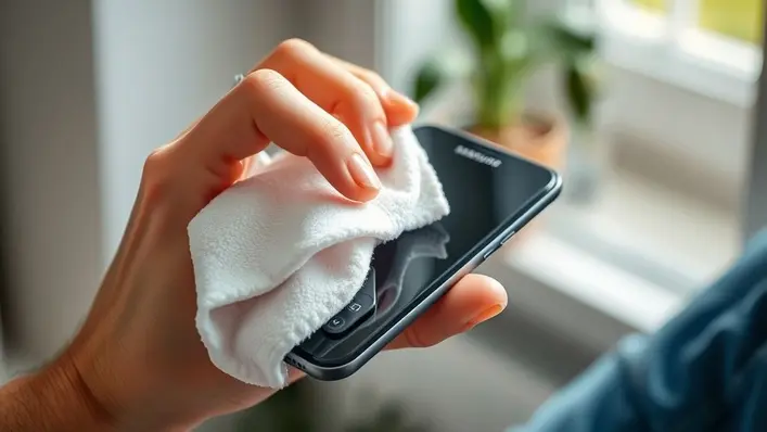 como limpar celular samsung