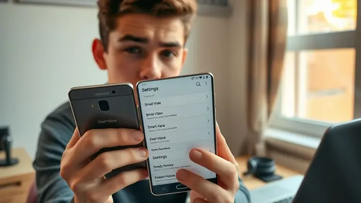 porque meu celular samsung não tem smart view